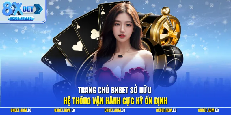 Trang chủ 8XBET sở hữu hệ thống vận hành cực kỳ ổn định